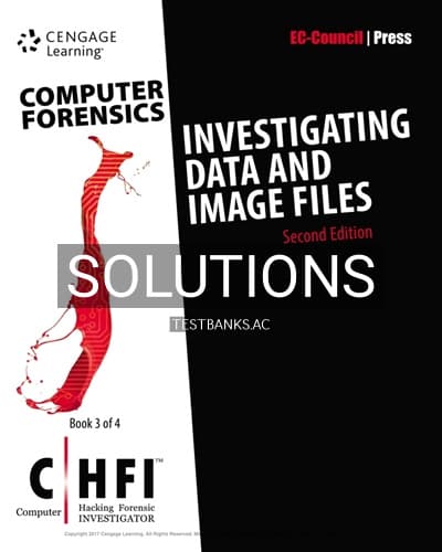 Solutions for Computer Forensics Investigating Data and Image Files CHFI 2nd Edition by EC-Council cover