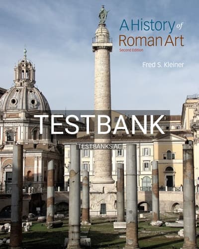 Test Bank for History of Roman Art 2nd Edition by Kleiner cover