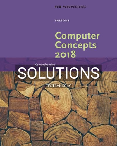 Solutions for New Perspectives on Computer Concepts 2018 Comprehensive 20th Edition by Parsons cover