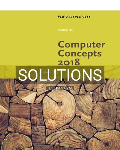 Solutions for New Perspectives on Computer Concepts 2018 Introductory 20th Edition by Parsons cover