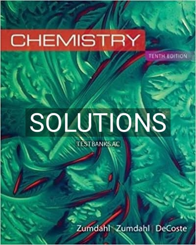 Solutions for Chemistry 10th Edition by Zumdahl cover