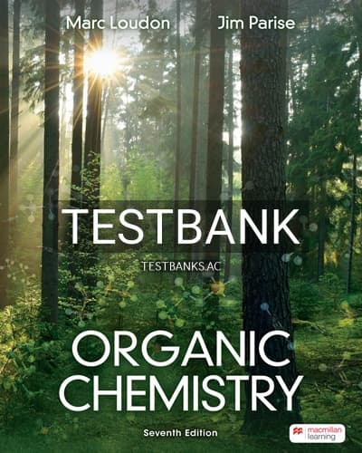 Test Bank for Organic Chemistry 7th Edition by Loudon cover