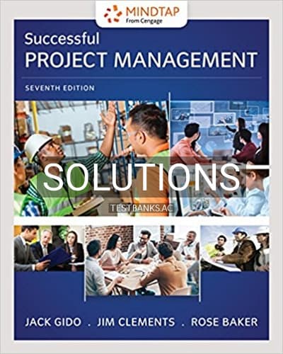 Solutions for Successful Project Management 7th Edition by Gido cover