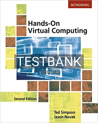 Test Bank for Hands on Virtual Computing 2nd Edition by Simpson cover