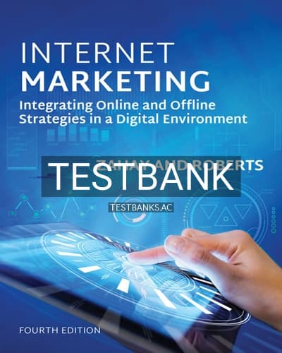 Test Bank for Internet Marketing 4th Edition by Zaha cover