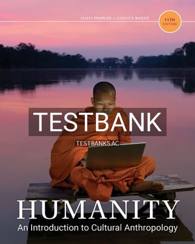 Test Bank for Humanity An Introduction to Cultural Anthropology 11th Edition by Peoples cover