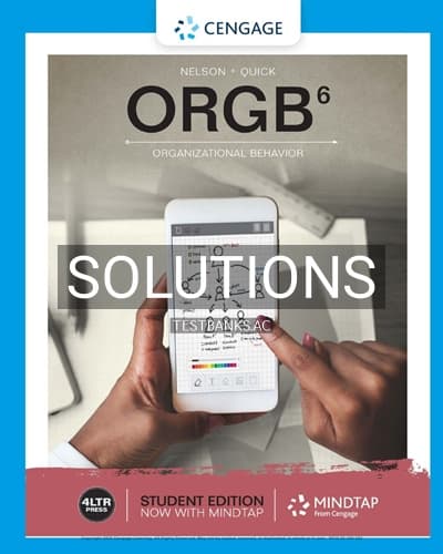 Solutions for ORGB 6th Edition by Nelson cover