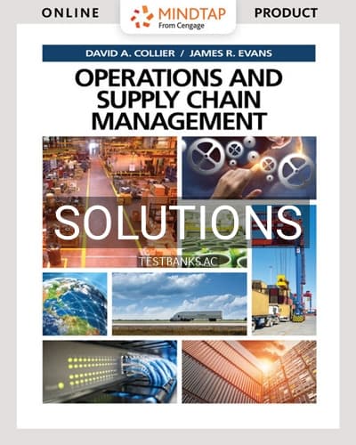 Solutions for Operations and Supply Chain Management 1st Edition by Collier cover