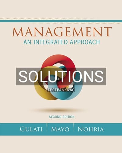 Solutions for Management An Integrated Approach 2nd Edition by Gulati cover