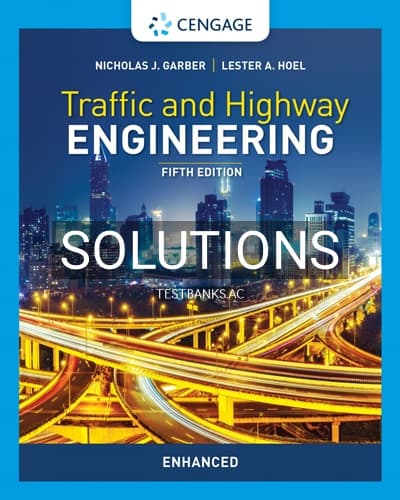Solutions for Traffic and Highway Engineering Enhanced Edition 5th Edition by Garber cover