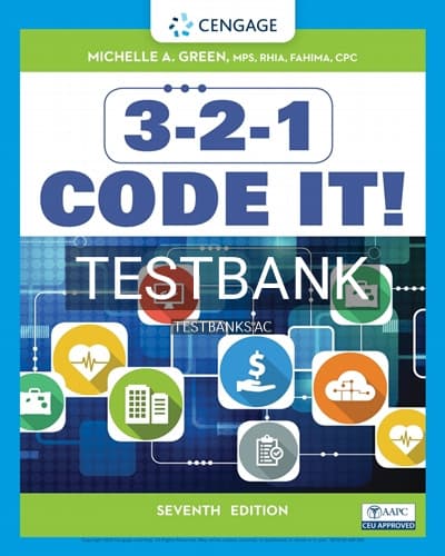 Test Bank for 3-2-1 Code It 7th Edition by Green cover