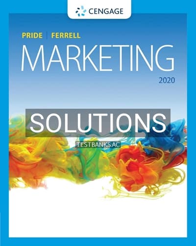Solutions for Marketing 20th Edition by Pride cover
