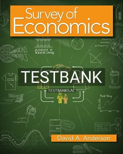 Test Bank for Survey of Economics 1st Edition by Anderson cover