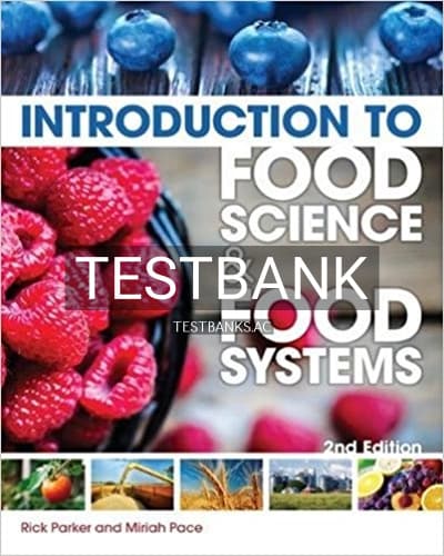 Test Bank for Introduction to Food Science and Food Systems 2nd Edition by Parker cover