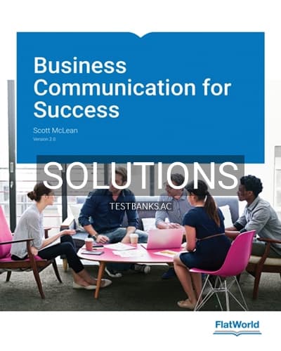 Cover for Solutions for Business Communication for Success Vesrion 2 0 2nd Edition by McLean