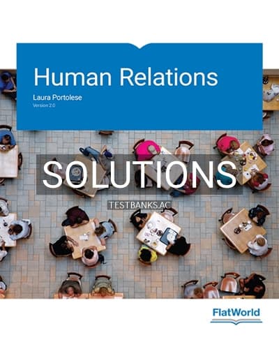 Solutions for Human Relations Version 2 0 2nd Edition by Portolese cover