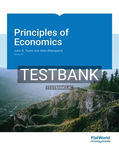 Test Bank for Principles of Economics Version 8 0 8th Edition by Taylor cover