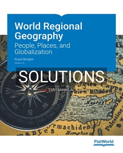 Cover for Solutions for World Regional Geography People Places and Globalization Version 2 0 2nd Edition by Berglee