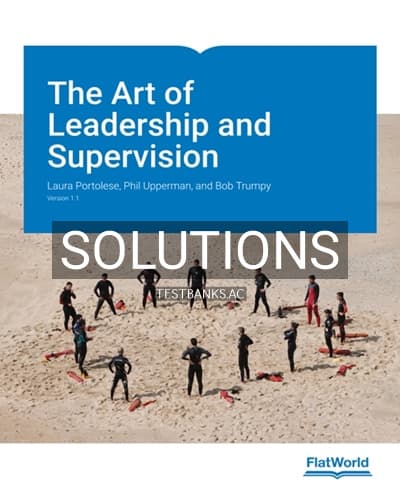 Solutions for Art of Leadership and Supervision Version 1 1 1st Edition by Portolese cover