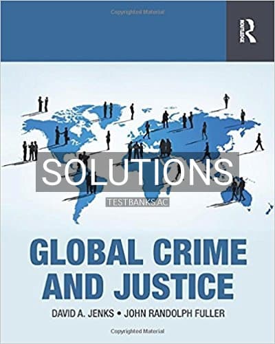 Solutions for Global Crime and Justice 1st Edition by Jenks cover