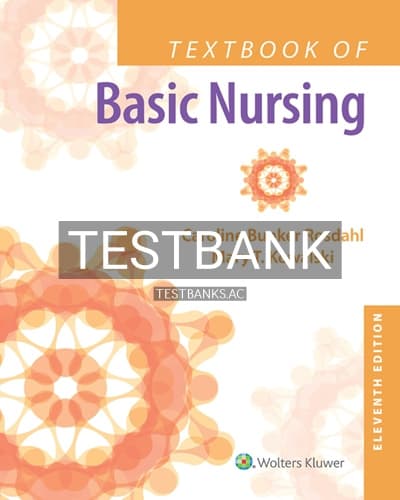 Test Bank for Textbook of Basic Nursing 11th Edition by Rosdahl cover