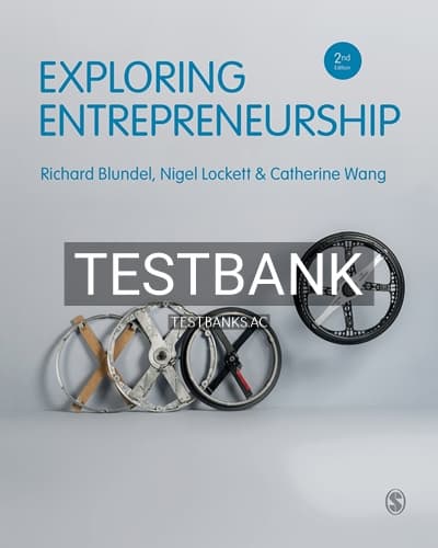 Test Bank for Exploring Entrepreneurship 2nd Edition by Blundel cover
