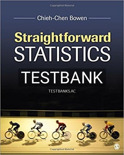 Test Bank for Straightforward Statistics 1st Edition by Bowen cover