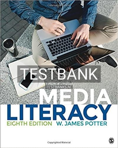 Test Bank for Media Literacy 8th Edition by Potter cover