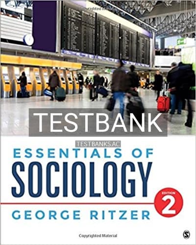 Test Bank for Essentials of Sociology 2nd Edition by Ritzer cover