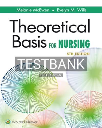 Test Bank for Theoretical Basis for Nursing 5th Edition by McEwen cover