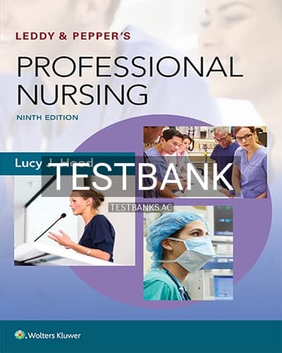 Test Bank for Leddy & Pepper’s Professional Nursing 9th Edition by Hood cover