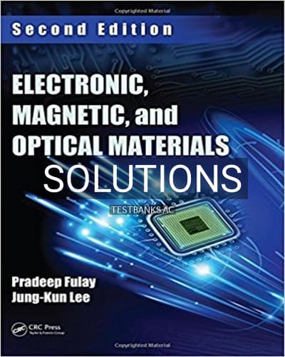 Solutions for Electronic Magnetic and Optical Materials 2nd Edition by Fulay cover