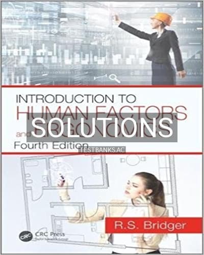 Solutions for Introduction to Human Factors and Ergonomics 4th Edition by Bridger cover