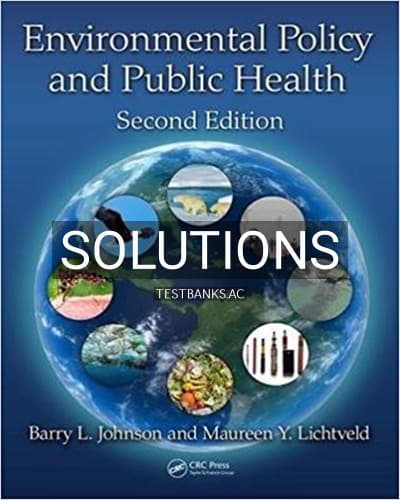 Solutions for Environmental Policy and Public Health 2nd Edition by Johnson cover
