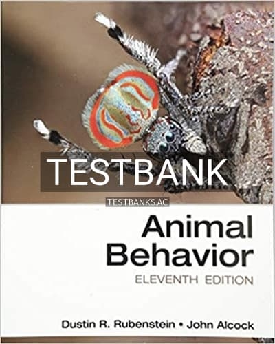 Cover for Test Bank for Animal Behavior 11th Edition by Rubenstein