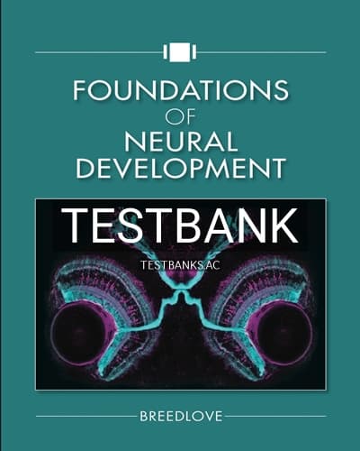 Test Bank for Foundations of Neural Development 1st Edition by Breedlove cover