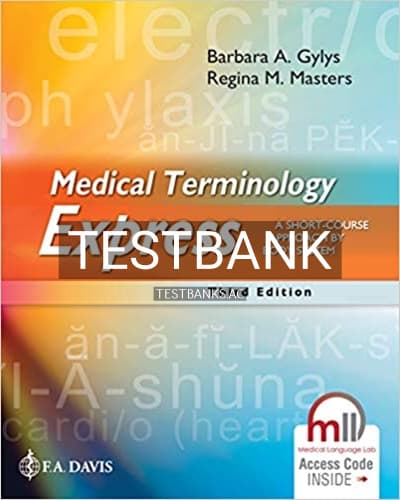 Test Bank for Medical Terminology Express 3rd Edition by Gylys cover