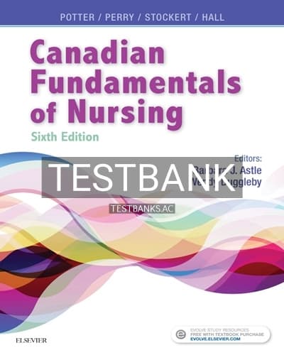 Test Bank for Canadian Fundamentals of Nursing 6th Edition by Potter cover