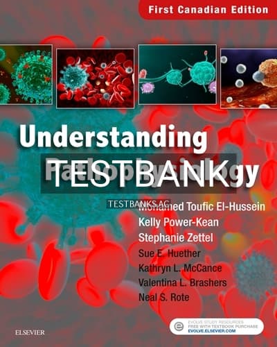 Cover for Test Bank for Understanding Pathophysiology CANADIAN 1st Edition by Huether