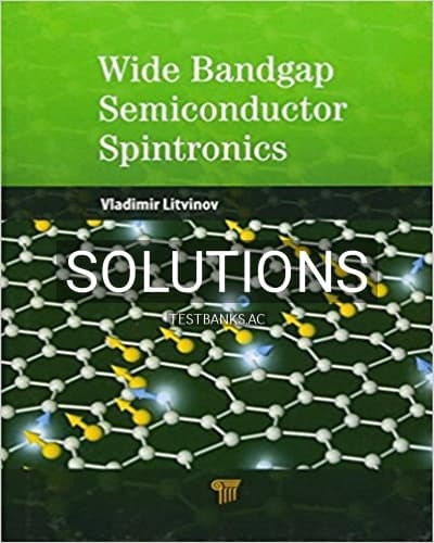 Cover for Solutions for Wide Bandgap Semiconductor Spintronics 1st Edition by Litvinov