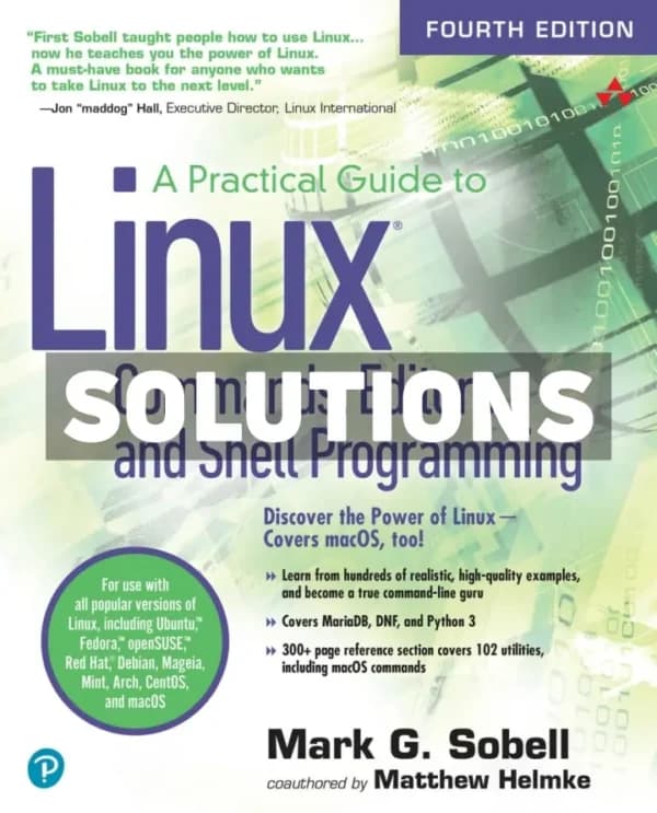 Cover for A Practical Guide to Linux Commands Editors and Shell Programming 4th Edition Sobell Solutions Manual