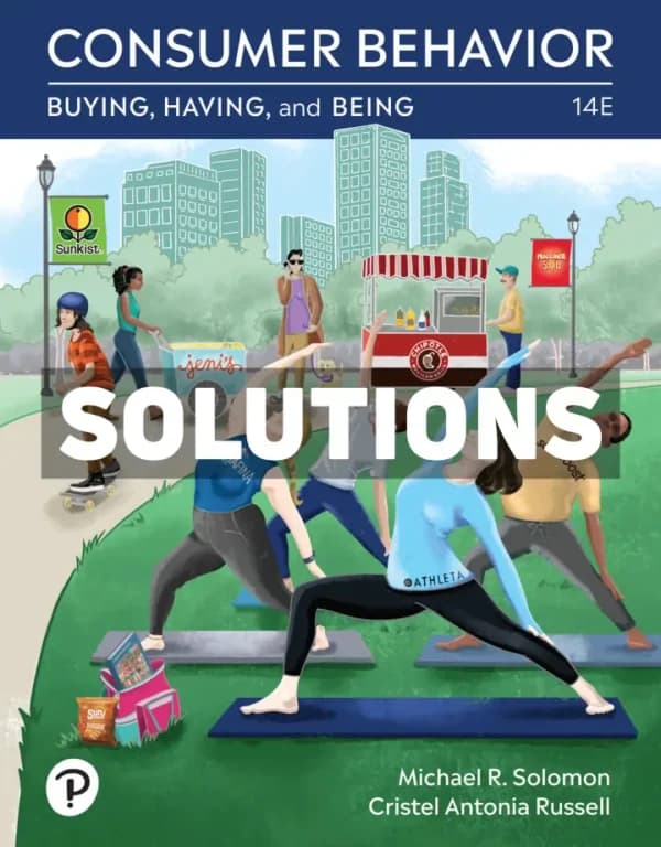 Cover for Consumer Behavior – Buying Having Being 14th Edition Solomon Solutions Manual