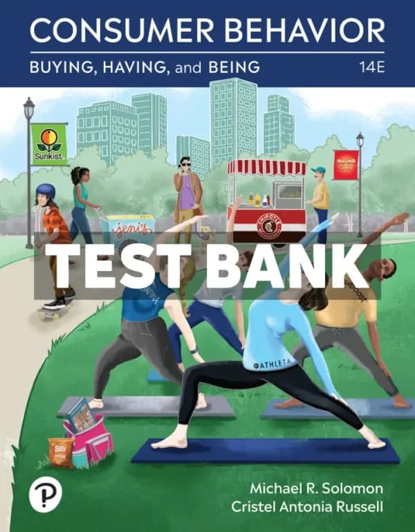 Consumer Behavior – Buying Having Being 14th Edition Solomon Test Bank cover