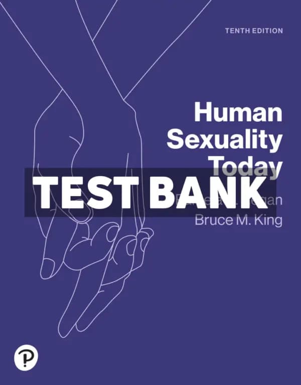 Human Sexuality Today 10th Edition Regan Test Bank cover