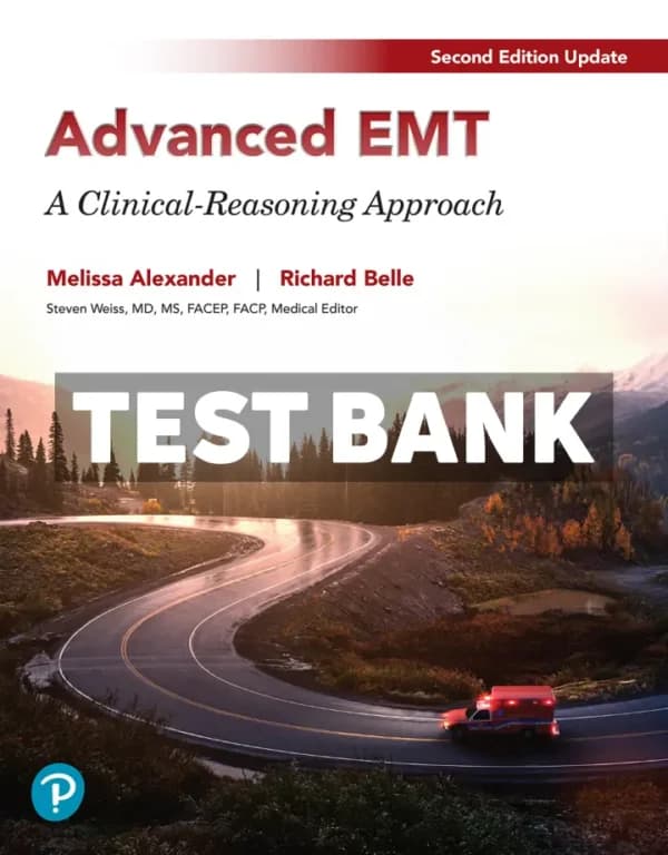 Cover for Advanced EMT 2nd Edition Alexander Test Bank