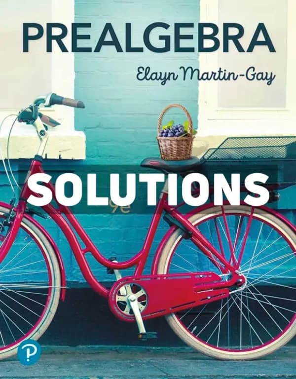 Prealgebra 9th Edition Martin-Gay Solutions Manual cover
