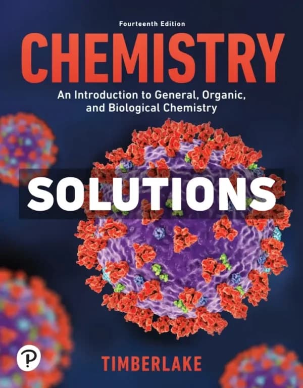 Cover for Chemistry 14th Edition Timberlake Solutions Manual