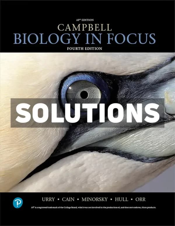 Cover for Campbell Biology in Focus 4th Edition Urry Solutions Manual