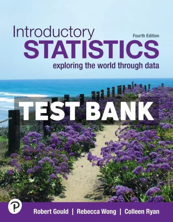Cover for Introductory Statistics 4th Edition Gould Test Bank