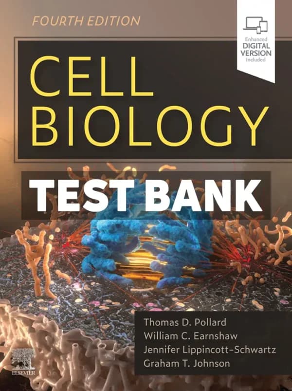 Cover for Cell Biology 4th Edition Pollard Test Bank